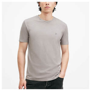 AllSaints Ossage Crew Neck Slim Ramskull T-Shirt